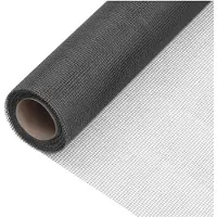vidaXL Fliegengitter Fiberglas 112x2000 cm Schwarz