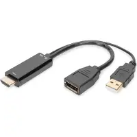 Digitus Ak-330101-002-s Displayport Auf Hdmi Kabel 20 Cm