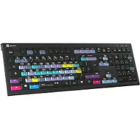 Logickeyboard ASTRA 2 - Volle Größe (100%) - Kabelgebunden - USB - Scherenschalter - AZERTY - Schwarz
