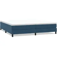 vidaXL Boxspringbett ohne Matratze Dunkelblau 200x210 cm Samt