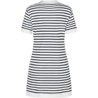 Super.natural W Casual Stripe BIO Dress fresh white/navy stripe (Z16) S