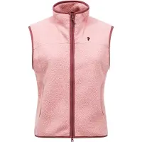 Peak Performance Weste NatureRush Pile Vest Damen Warm Blush / Wild Rouge-L