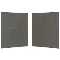 vidaXL Partyzelt-Seitenteil 2 Stk. 200 x 195 cm Anthrazit PE und Stahl