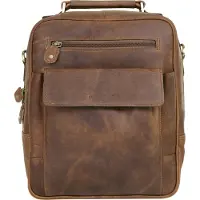 Harold's Leder Umhängetasche Antic Shoulder Bag Nature braun