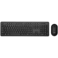 Asus CW100, Volle Größe (100%), Kabellos, RF kabellos + USB, Optischer Schlüsselschalter, Schwarz, Maus enthalten