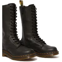 Dr. Martens Schnürstiefel "1B99 Black Virginia" Langschaftstiefel, Boot mit Reißverschluss