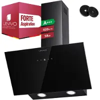 Levivo A+++ 420 m³/h Kopffreie Dunstabzugshaube 60cm Umluft & Abluft