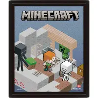 Pyramid MINECRAFT (SWITCHING TERRAIN) LENTICULAR POSTER FLIP