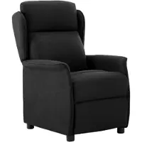 vidaXL Liegestuhl Schwarz Polyester
