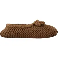 Dolce&Gabbana Brown Slip On Ballerina Flats Wool Knit Shoes