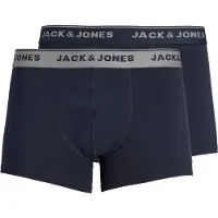 Jack & Jones Trunk "JACVINCENT TRUNKS 2 PACK NOOS", Herren, Gr. XXL, 2 Stk., blau (navy blazer), Jersey, Obermaterial: 95% Baumwolle, 5% Elasthan, unifarben, Unterhosen Trunk
