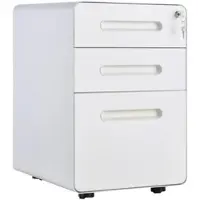 Vinsetto Rollcontainer-B39 x T48 x H59 cm-Weiß | Gr.: onesize