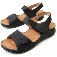 Montevita Keilsandalen Colina Schwarz
