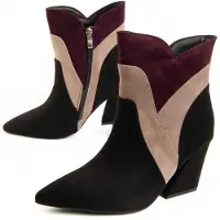 Montevita Stiefelette mit Absatz, Modell Mila, Schwarz