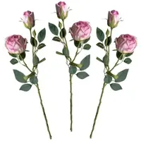 Layba Künstliche Rosen 3er-Set Rosa 55 cm