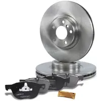 BESTPRICE Bremsscheiben + Bremsbeläge Vorderachse Belüftet [Hersteller-Nr. 10603276] für BMW