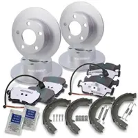 BESTPRICE Komplettset Bremsscheiben+Bremsbeläge Vorne+Hinten [Hersteller-Nr. 10604042] für BMW