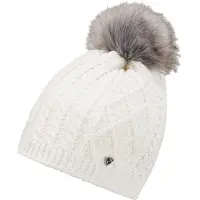 Ziener Strickmütze "ILLHORN-Z DAMEN" mit Glitzergarn und Kunsfellbommel