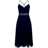 Vera Mont - Cocktailkleid mit Spitze - Größe 44 - blau
