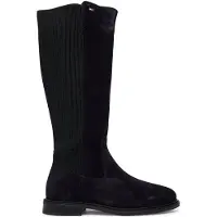 Tommy Hilfiger Stiefel Enamel Flag Suede High Chelsea FW0FW09574 Dunkelblau 38