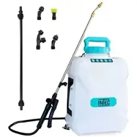 In.tec® Sprühgerät 20V Lithium Batterie 4.0Ah 12L 2 Lanzen Fiber und Edelstahl