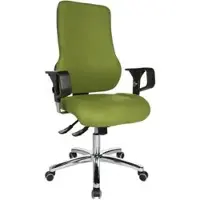 Topstar Sitness 55 Bürostuhl, Stoff grün, mit Armlehnen, SD69X L55