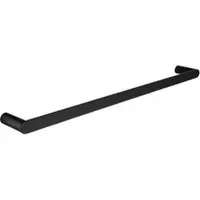 TOJ Living Handtuchstange – 60 cm – Edelstahl – Mattschwarz – Wandmontage – Handtuchhalter