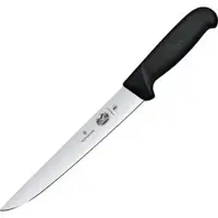 Victorinox Fleischmesser Fibrox 5.5503.20BK, 20 cm Edelstahlklinge mit glattem Schliff und Kunststoffgriff