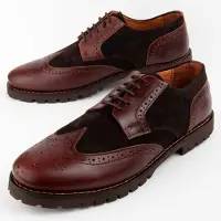 Purapiel Herren Business Oxford-Schuh Herac aus Leder in Braun, Chrom VI-frei