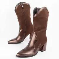 Montevita Stiefelette mit Absatz, Tejan8 Braun