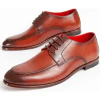 Purapiel Herren Oxford Schnürschuh Imperi6, Braun, aus Leder mit ledergenähter Sohle