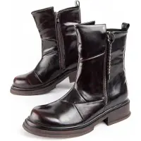 Montevita Stiefelette mit Absatz, Mottabraun