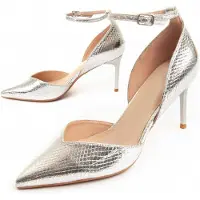 Montevita Absatzschuh Festshoe6 in Silber