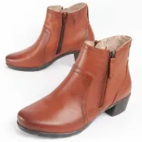 Purapiel Absatzstiefelette Botilina4 Braun