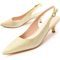 Montevita High Heel Festschuh5 Gelb