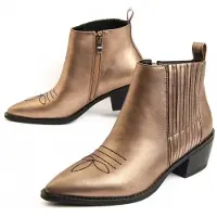 Montevita Heel Ankle Boot Espuela Gold
