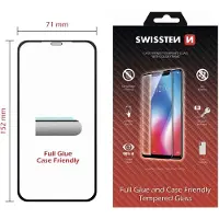Swissten Glass Color Frame Case-Friendly iPhone XS Max - Black