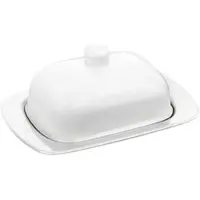 Wilmax Butterdose, Porzellan, 19 x 12,5 x8,5 cm, 1er Set