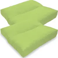 NYVI Loungekissen SunLounge Outdoor 40x40 cm Lemon 2er Set - Wasserabweisend, Schmutzabweisend, Bequem, für Stühle, Bänke, Boden