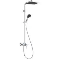 Hansgrohe Activera Q Showerpipe 290/180 1jet, EcoSmart, avec mitigeur Varia, chrome, 28747000, 28747000
