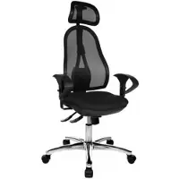 Topstar Profi Chefsessel OPEN POINT SY SOMO Ergonomischer Bürostuhl mit Armlehnen (höhenverstellbar) Stoff / Netzstoff Drehstuhl für Büro, Zuhause