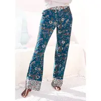 LASCANA Pyjamahose im Blumen Allover-Druck