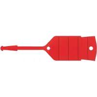 Ks Tools Schlüsselanhänger mit Schlaufe, 500 Stück rot