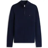 Tommy Hilfiger Herren Pullover & Cardigans Lambswool Zip Mock - Donkerblauw - Größe S
