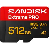 SanDisk MicroSDXC Extreme Pro 512GB UHS-I- 250M/170MB/s- 5K- 4K UHD
