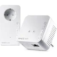 Devolo Magic 1 WiFi mini Starter Kit, WLAN Powerline Adapter, bis zu 1.200 Mbit/s, WLAN Verstärker, 1x LAN Anschluss, dLAN 2.0, weiß