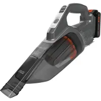 Black & Decker Dustbuster, Trocken, Teppich, Harter Boden, Treppenstufen, Beutellos, Schwarz, Grau, Orange, Akku, 20 V