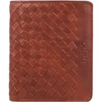 Mano Leder Geldbörse Don Luca Coin Wallet with Flap Cognac braun