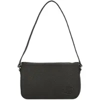 Lacoste Leder Umhängetasche Schultertasche Croco Crew Shoulder Bag Noir schwarz