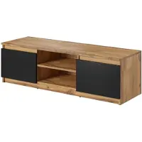 MINIO go for it MINIO TV-Schrank DIDI 120 cm ohne LED-Beleuchtung - Wotan Eiche/ Schwarz Graphit